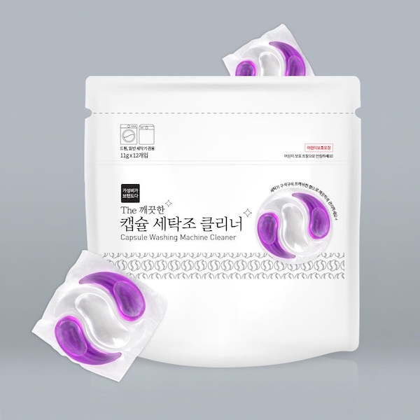 The 깨끗한 캡슐 세탁조클리너 12개입