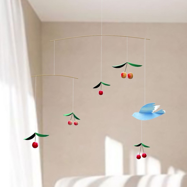 플렌스테드 모빌 체리나무와 새 Cherry Birds (후크 고리나사 2P 포함)