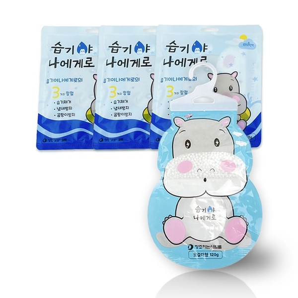 아이방제습제 옷장 옷걸이형 습기제거제 120g 10개