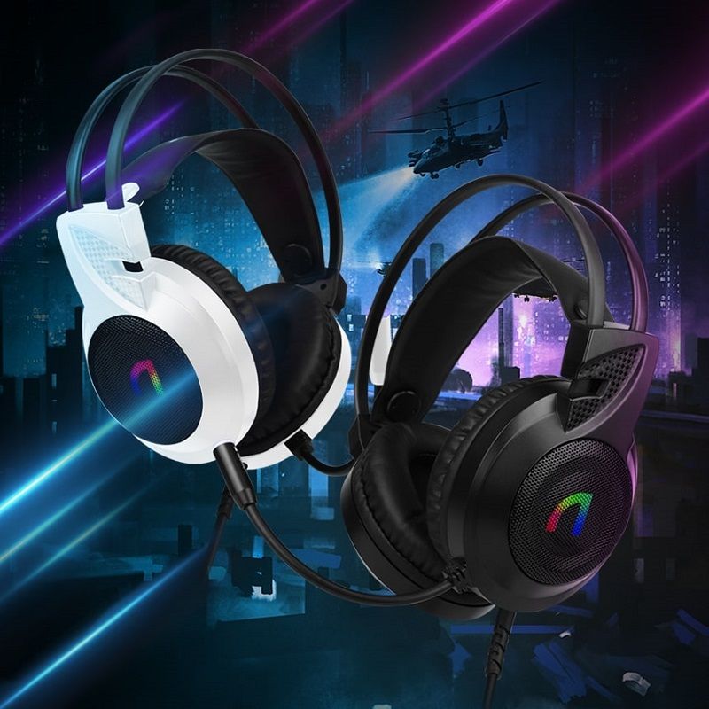 오늘의집 앱코 N460 가상 7.1 ENC 초경량 RGB 게이밍 헤드셋