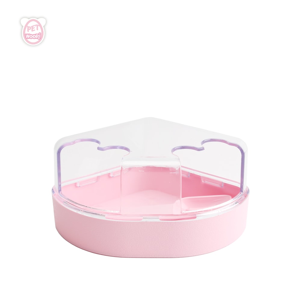 오늘의집 펫우리 햄스터 화장실 스푼 포함 소동물 목욕통 은신처 모래존 하우스 집 샌드박스 벤토나이트