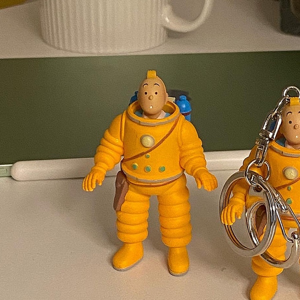 TINTIN COSMONAUT 우주복 땡땡 피규어