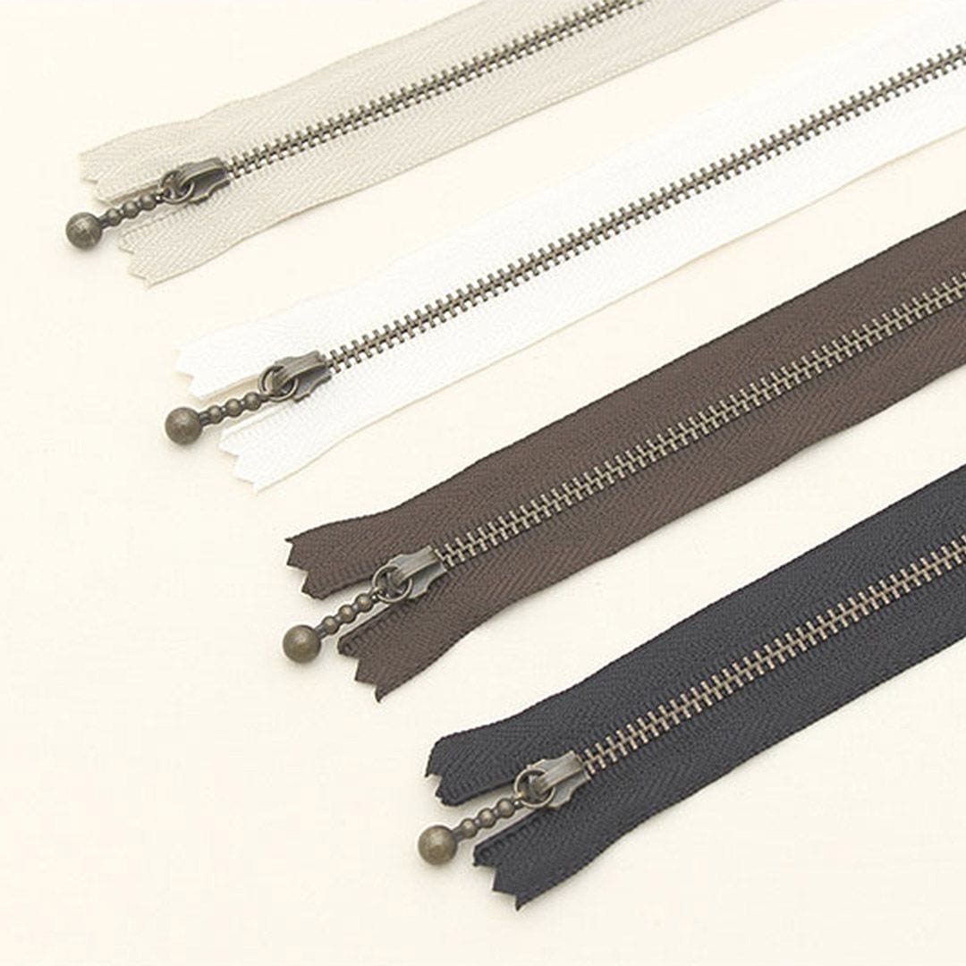 오늘의집 소잉데일리 YKK 앤틱 지퍼 15cm 4종 금속