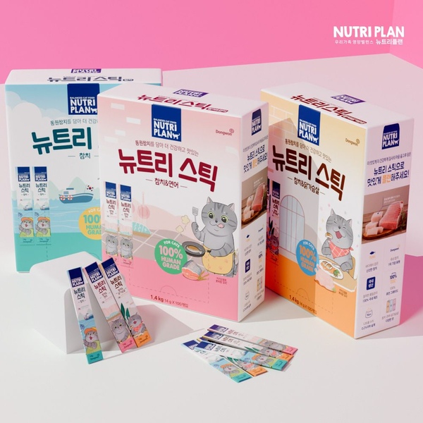 고양이츄르 뉴트리스틱 14g x 100p 고양이간식 추르