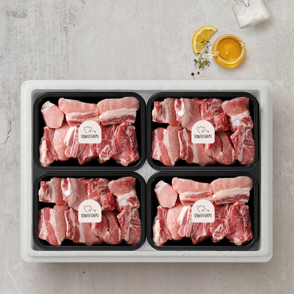 인정식탁 한돈 찜갈비 선물세트 2kg