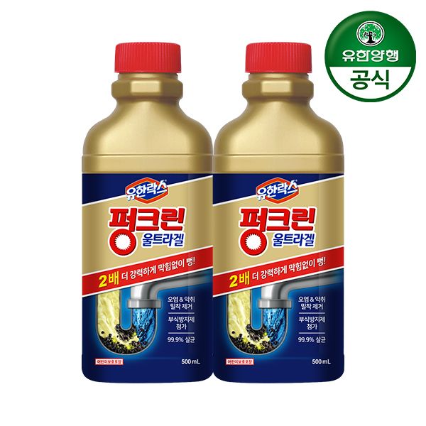 오늘의집 유한락스 펑크린 울트라겔 500ml 2개
