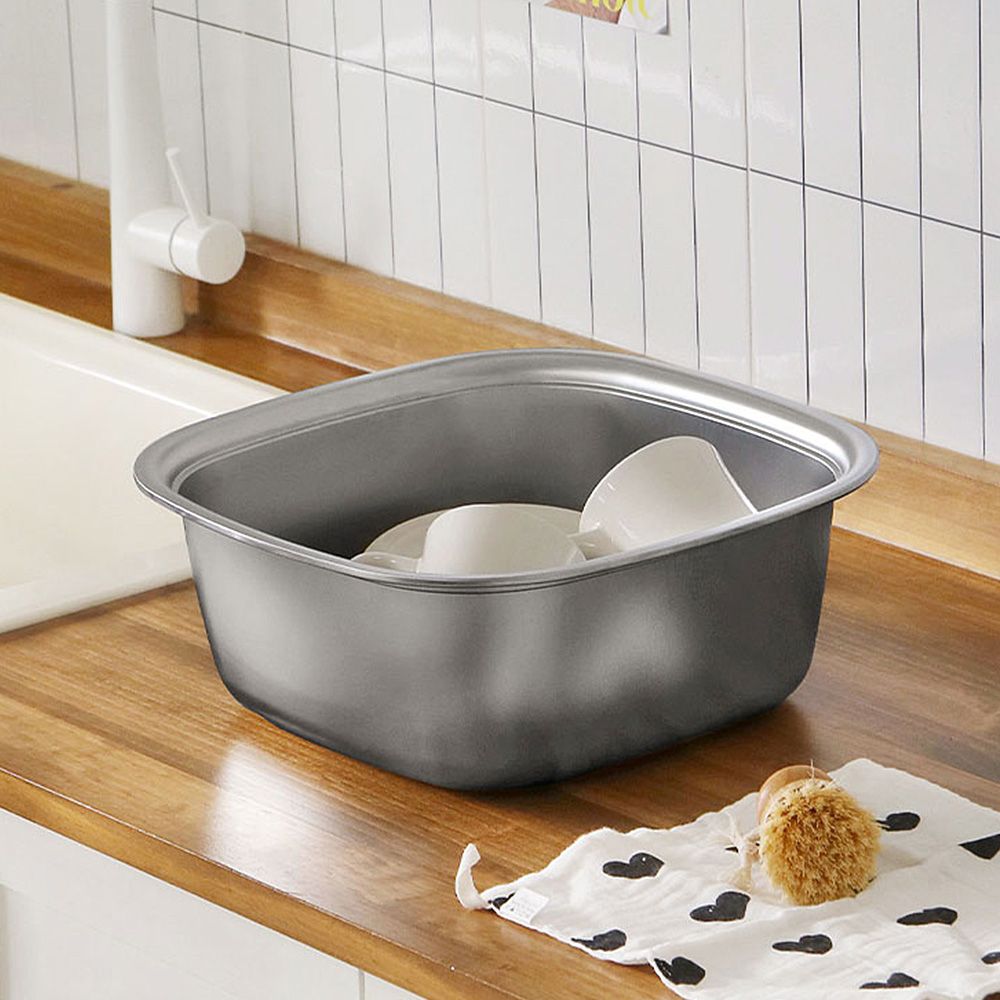 모리다인 올스텐 다용도 사각 설거지통 34cm (7.4L) 싱크대 불림통 주방 바구니 바스켓