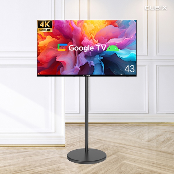 무빙큐빅스 블랙에디션 구글 스마트 43인치(109cm) 4K UHD TV 삼탠바이미