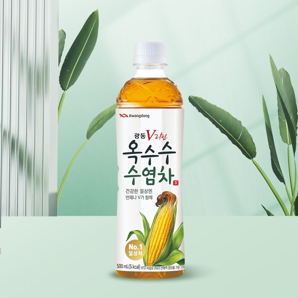 V라인 옥수수수염차 500ml 20입(무라벨/유라벨 랜덤발송)