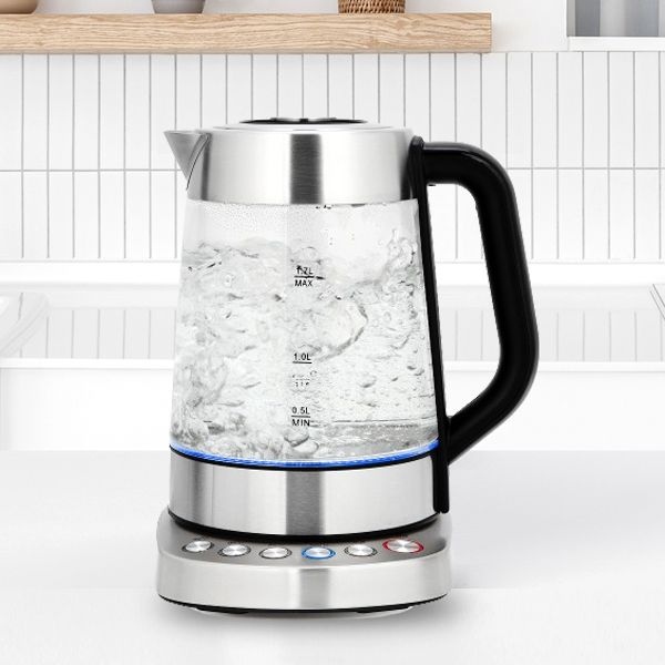 렉스 티메이커 1.7L 무선 티포트 분유포트 전기 유리포트 KP-330