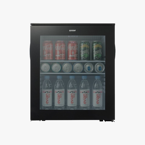 무소음 쇼케이스 냉장고 60L 전참시 홈바 맥주 콜라 WC-60D 소형 미니 술장고