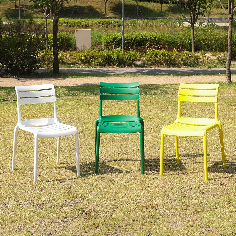 오늘의집 오로라 플라스틱 카페 테라스 정원 아웃도어 야외용 의자 3colors