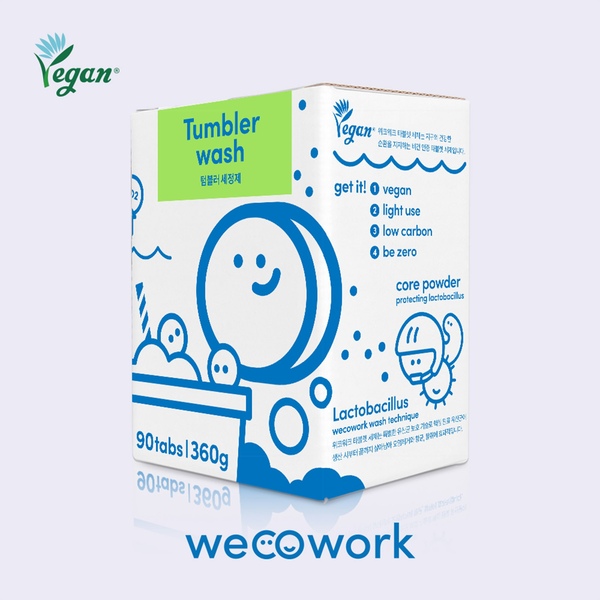 위코워크 비건 타블렛 텀블러 세정제 90ea