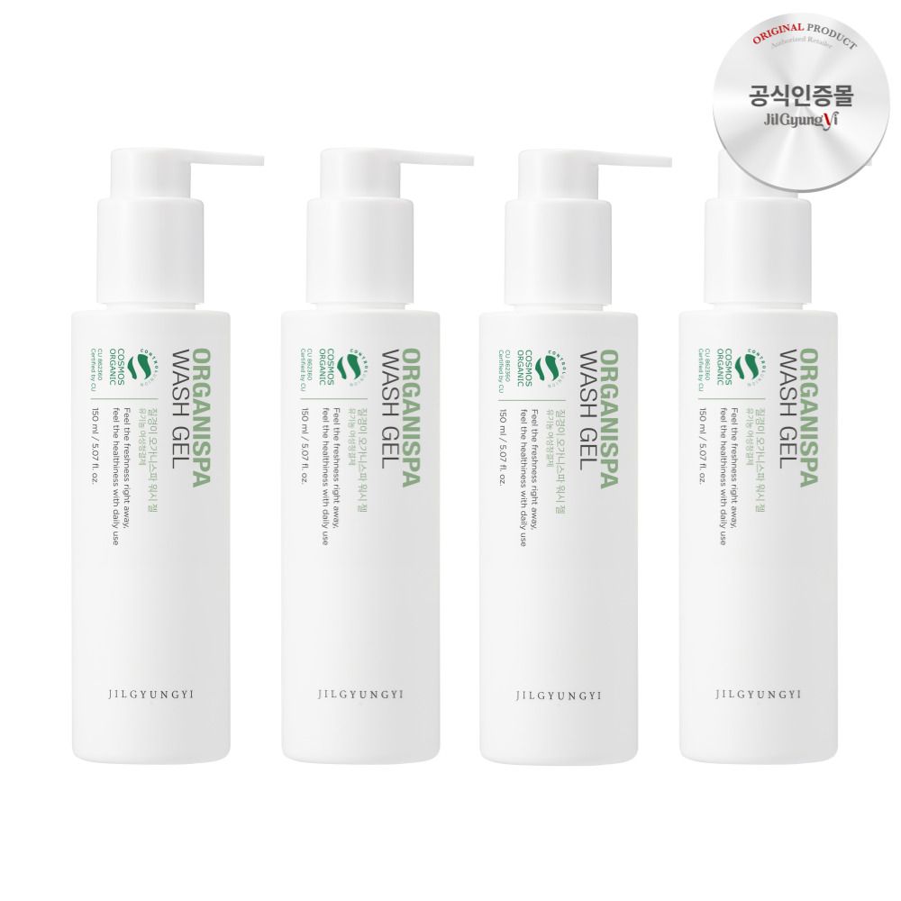질경이 오가니스파 워시 젤 여성청결제 150ml*4세트