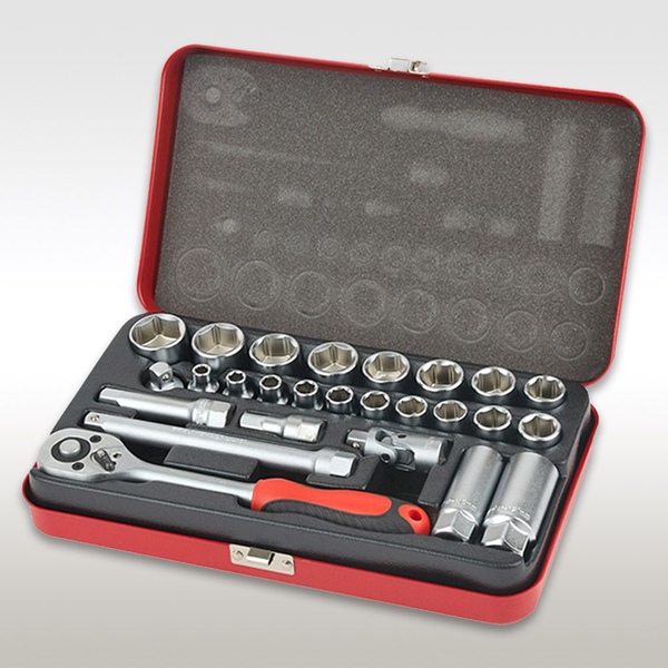 소켓렌치 세트 SSR-27 (27PCS) 3/8 공구 수공구