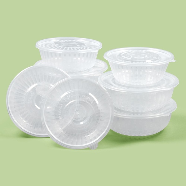 냉면 삼계탕 간편한 포장 다회용 사출 원형용기 50세트 / 3size