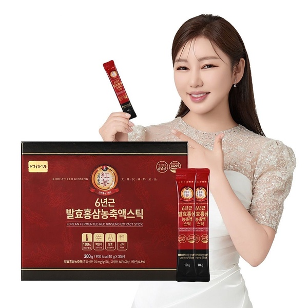 6년근 발효홍삼 농축액스틱 홍삼스틱 10g*30포