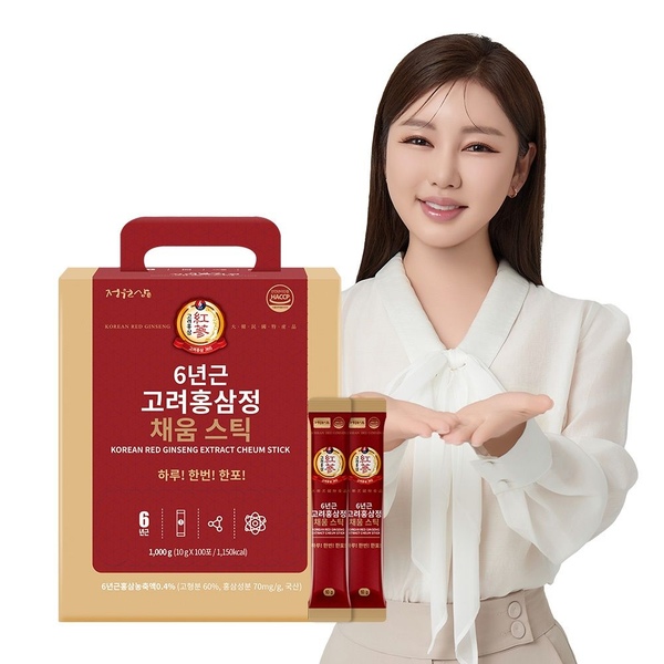 6년근 고려홍삼정 채움스틱 1박스 100포 홍삼스틱