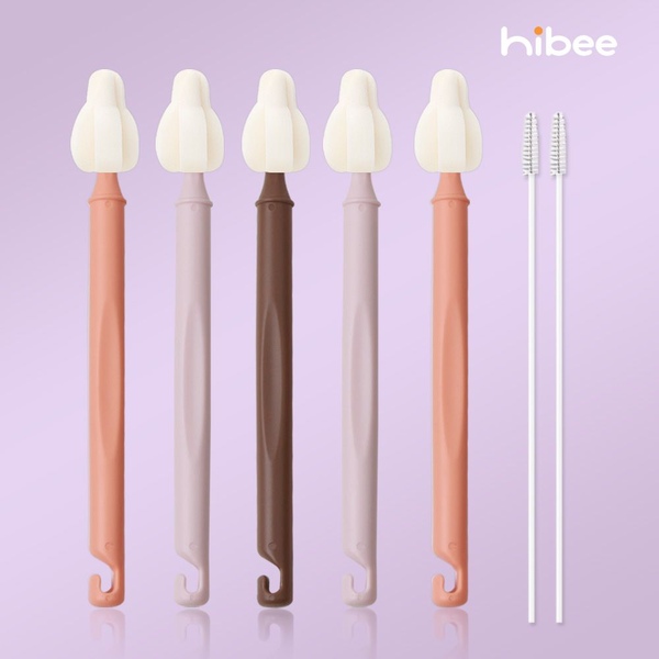 하이비 몽글이 롱미니솔5P+빨대솔2P