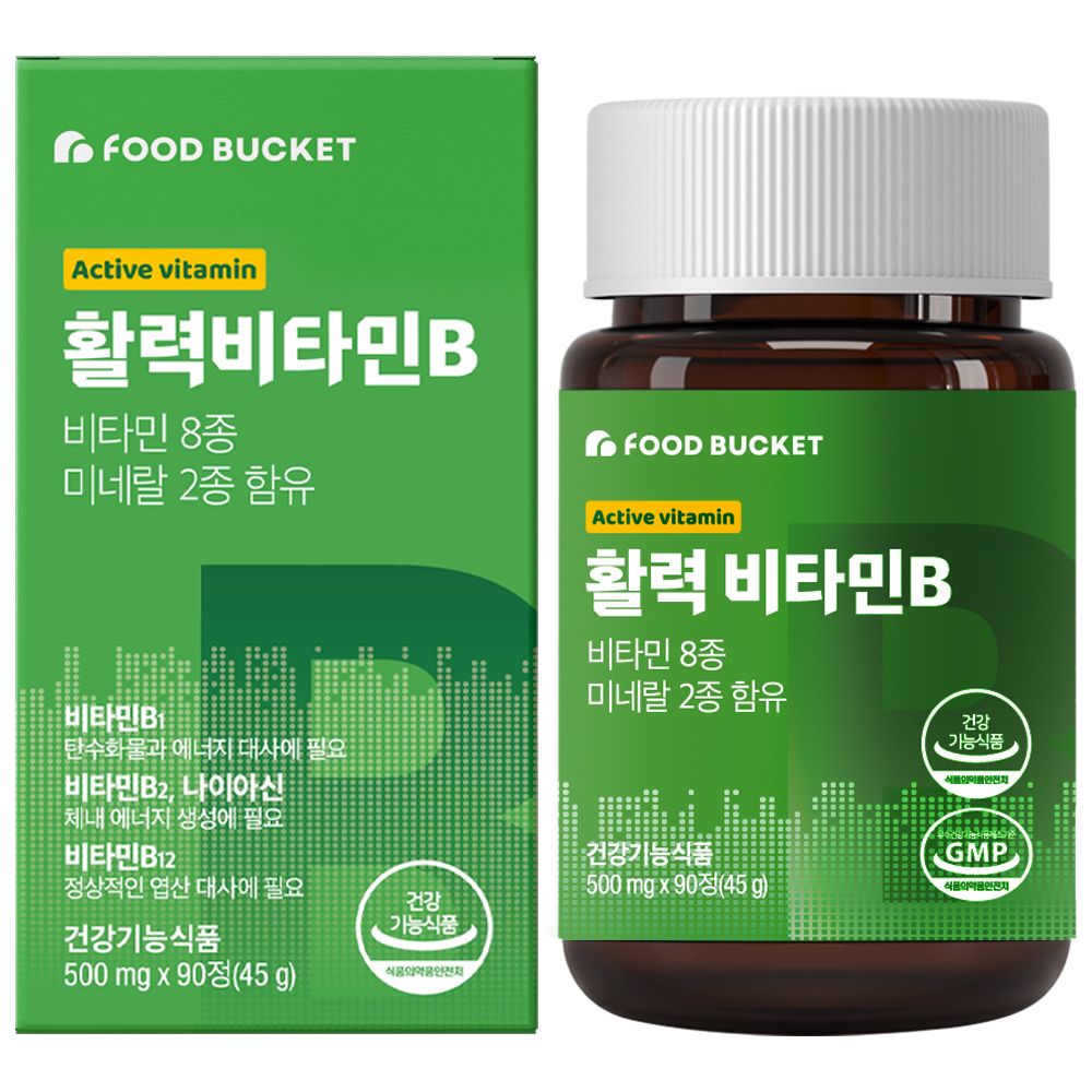 활력비타민B 컴플렉스 비오틴 고함량 비타민B 90정*1박스 가격 추이 푸드버킷 활력비타민B 컴플렉스 비오틴 고함량 비타민B 90정*1박스 - 최저가 12,000원