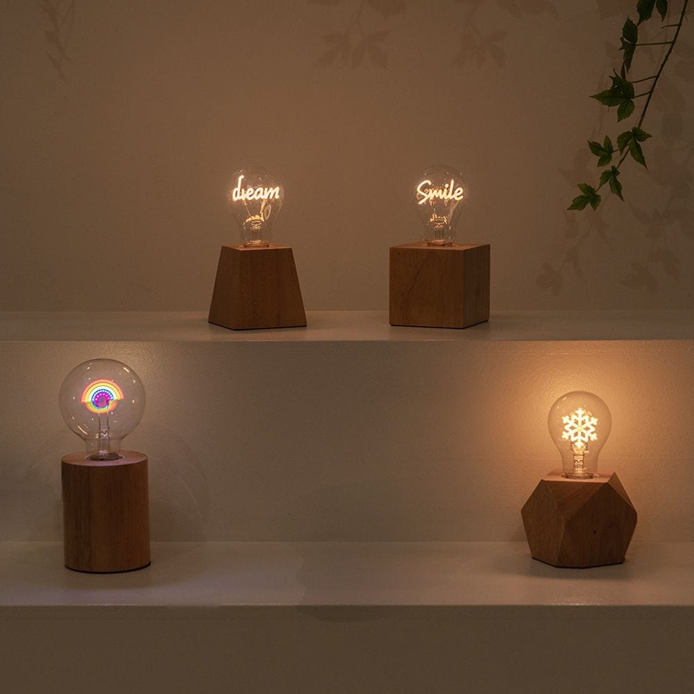 노바리빙 LED 에디슨 소켓 전구, 4 TYPE