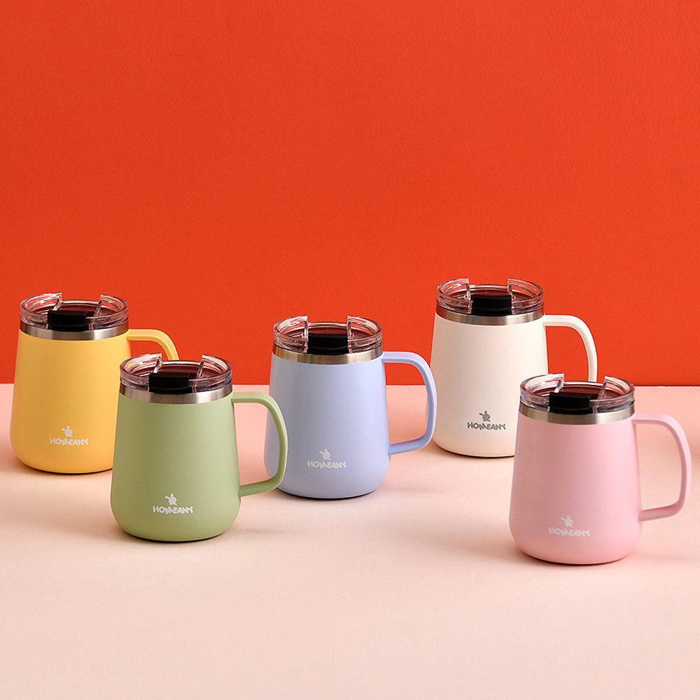 오늘의집 마카롱 스텐머그 텀블러 보온보냉 뚜껑 머그 330ml (5color)
