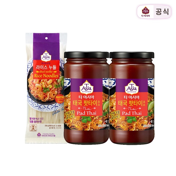 태국 팟타이 소스 350g*2 + 라이스누들(5mm) 250g*1