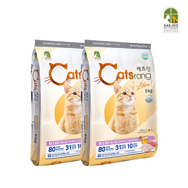 오늘의집 캐츠랑 리브레 5kg 2개 (전연령용/길냥이사료)