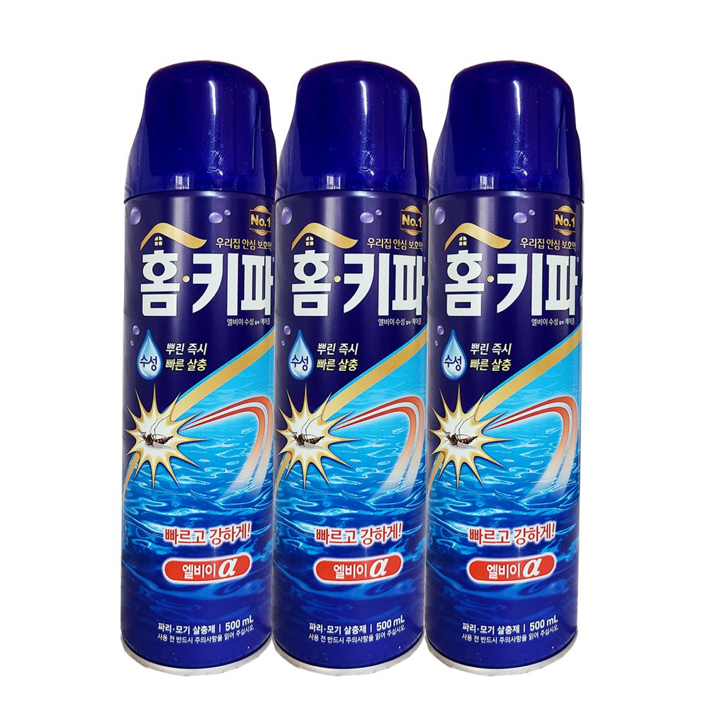 헨켈 홈키파 엘비이 수성 알파 에어로솔 에어졸 500mL x 3개