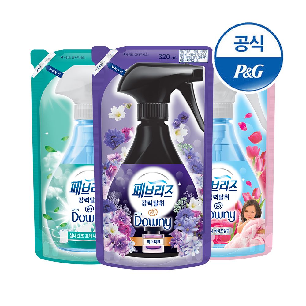 오늘의집 페브리즈 섬유탈취제 320ml 리필 3개