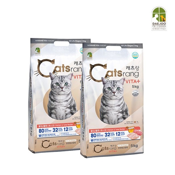 캐츠랑 전연령용 비타플러스 5kg 2개