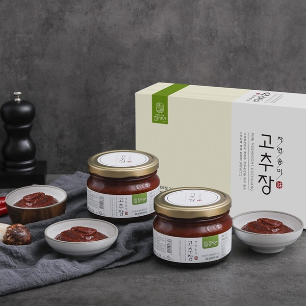 자연송이 고추장 유리병 400g*2병(쇼핑백 포함)