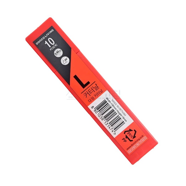 도루코 프로컷 L날 사무용 커터날 10pcs 1갑