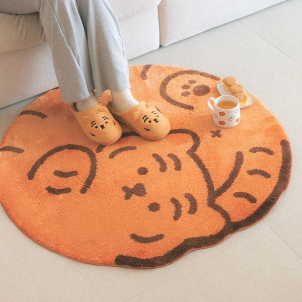 made 고퀄 자가드 뚱랑이 발라당 러그 2colors
