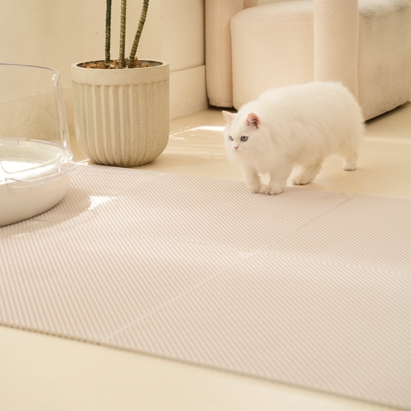 냥쌤 고양이 화장실 모래매트 캐치매트 큐브타입 (60cm x 60cm)