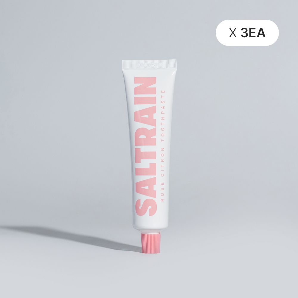 솔트레인 로즈시트론 구취케어 치약 100g 3팩