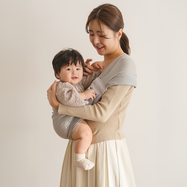 듀얼 다이얼 슬링 힙시트 메쉬 신생아 아기띠