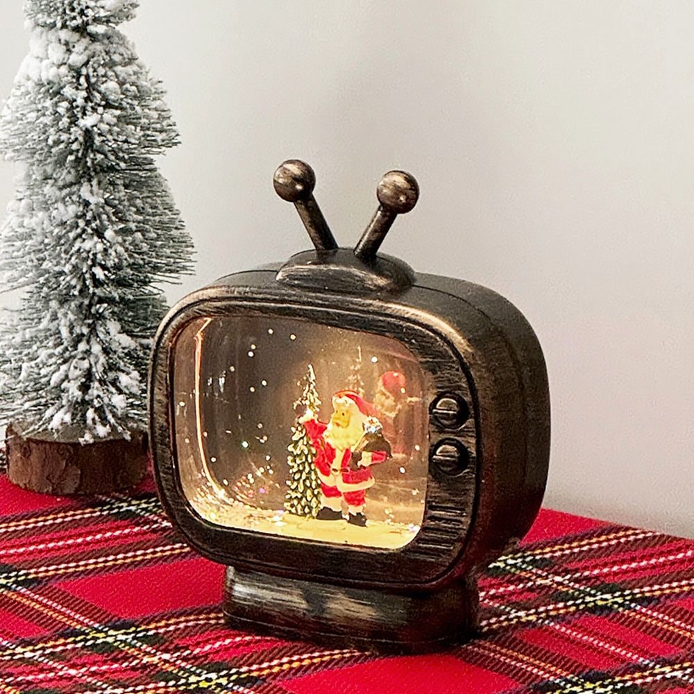 클래식 TV 워터볼 조명 LED 크리스마스 스노우볼 산타 소품 무드등 3types 가격 비교 루시아이 클래식 TV 워터볼 조명 LED 크리스마스 스노우볼 산타 소품 무드등 3types