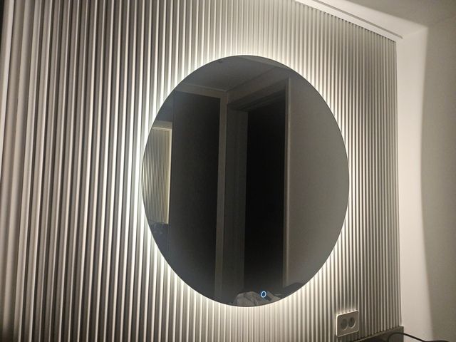오늘의집 LED 간접조명 3색디밍 화장대 욕실 원형 거울 4size