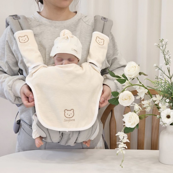 아기띠 침받이 턱받이 카시트 침패드 앞보기 뒷보기 가슴 아기띠립 커버