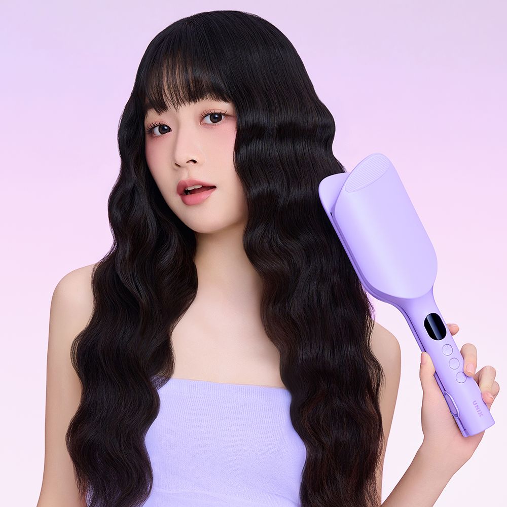 오늘의집 유닉스 내추럴 프리볼트 34mm 물결 웨이브 고데기 UCI-A3434