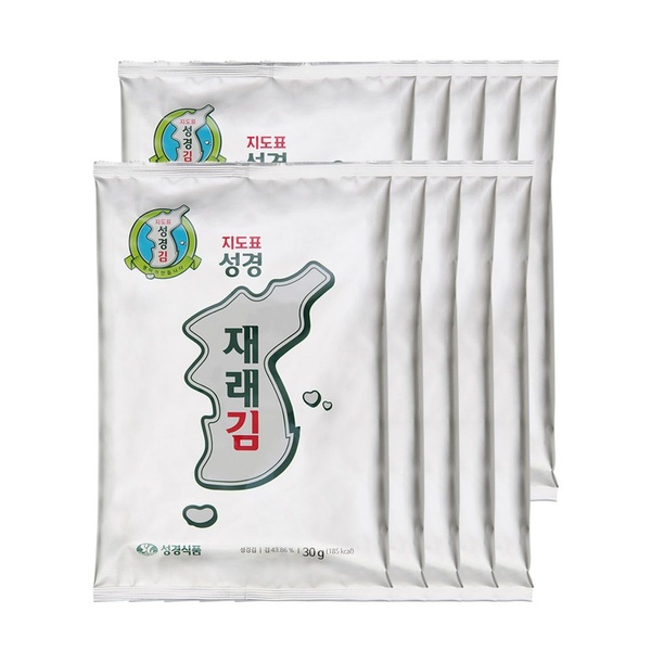 지도표 재래식 성경김 30g*10봉 전장 재래김