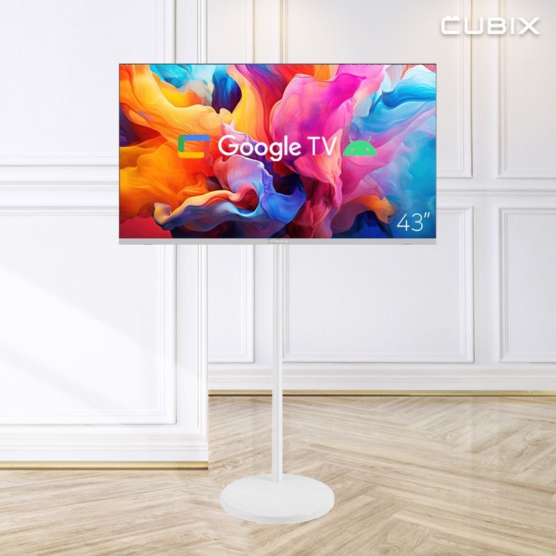 오늘의집 무빙큐빅스 화이트에디션 구글 스마트 43인치(109cm) FHD TV 삼탠바이미