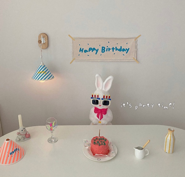파티시리즈 2color 해피벌스데이 생일가랜드 생일파티 감성조명 파티조명