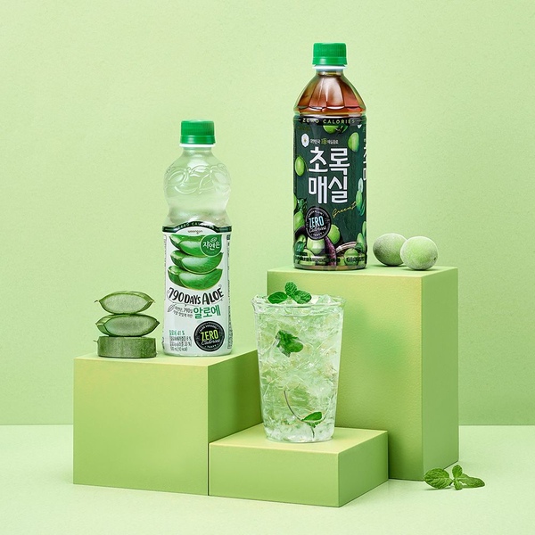 초록매실 제로 500ml*12개+자연은 알로에 제로 500ml*12개