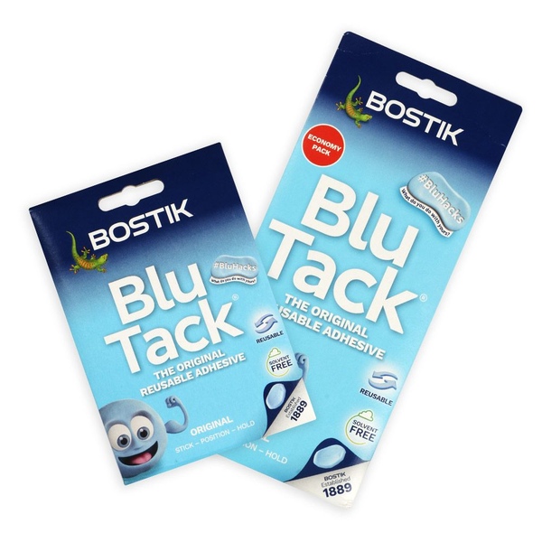블루택 무독성 재사용 점토 접착제 블루 50g+90g