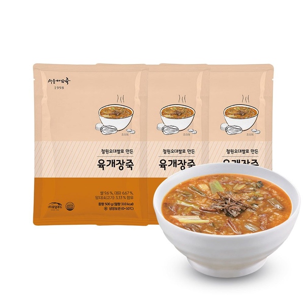 육개장죽 500g 3팩 Set