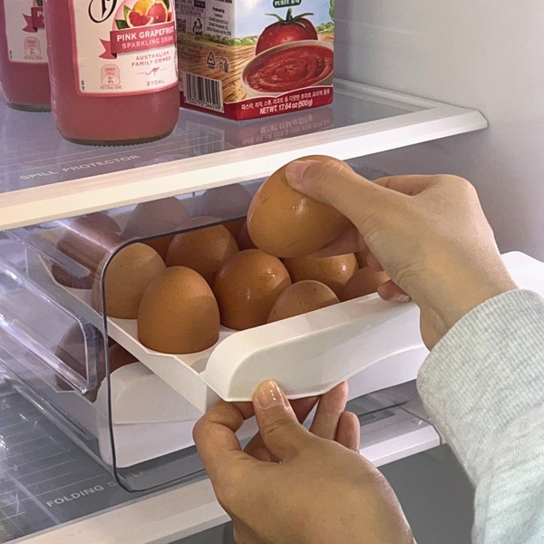 안쪽 계란까지 쏙 꺼내는 슬라이딩 계란 트레이 (32구)