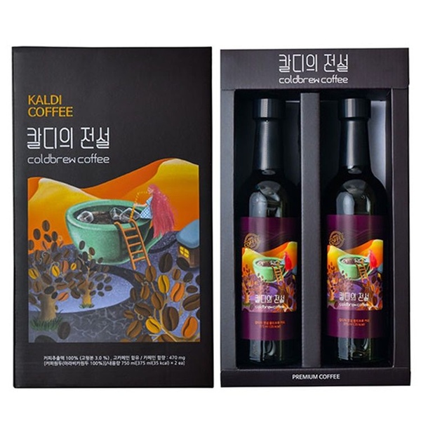 칼디의 전설 콜드브루 커피 선물세트(375mlx2병)