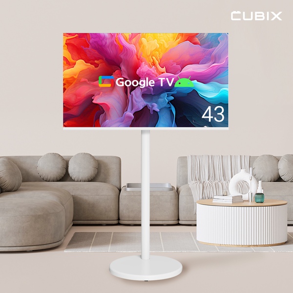 무빙큐빅스 화이트에디션 구글 스마트 43인치(109cm) 4K UHD TV 삼탠바이미